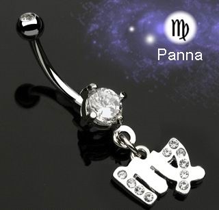 Piercing do pupku - znamenie Panna