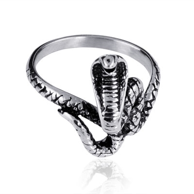 Oceľový prsteň - kobra OPR1290
