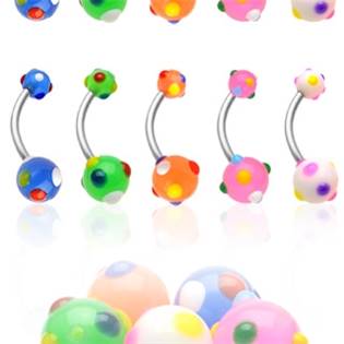 Šperky4U Piercing do pupíku - banánek - BA01069-B