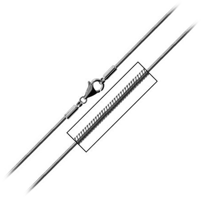 Oceľová retiazka - had dĺžka 45 cm, hr. 1,5 mm
