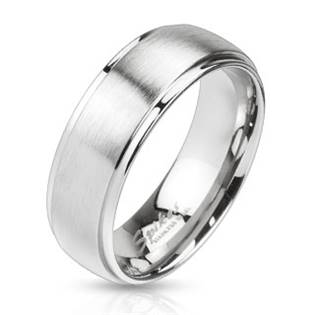Šperky4U OPR1454 Pánský snubní prsten šíře 8 mm - velikost 65 - OPR1454-8-65