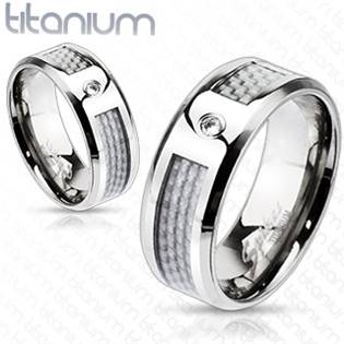 TT1033 Dámský snubní prsten titan šíře 6 mm