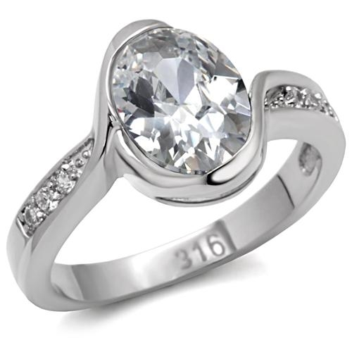 Oceľový prsteň so zirkónmi OPR1555