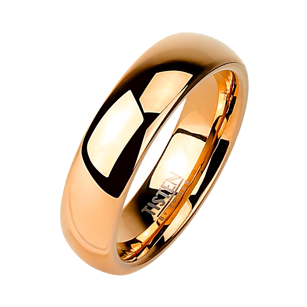 Tistenový prsteň pozlátený, šírka 4 mm