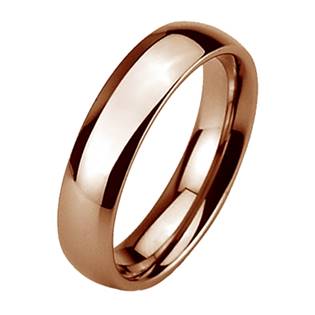 NUBIS® Wolframový prsten zlacený, šíře 6 mm - velikost 67 - NWF1060-67
