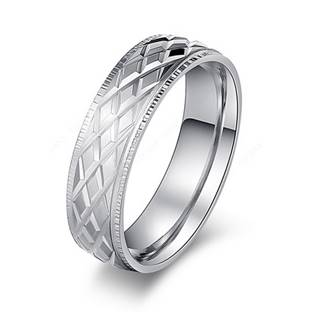 Šperky4U OPR0087 Pánský ocelový prsten, šíře 6 mm - velikost 67 - OPR0087-67