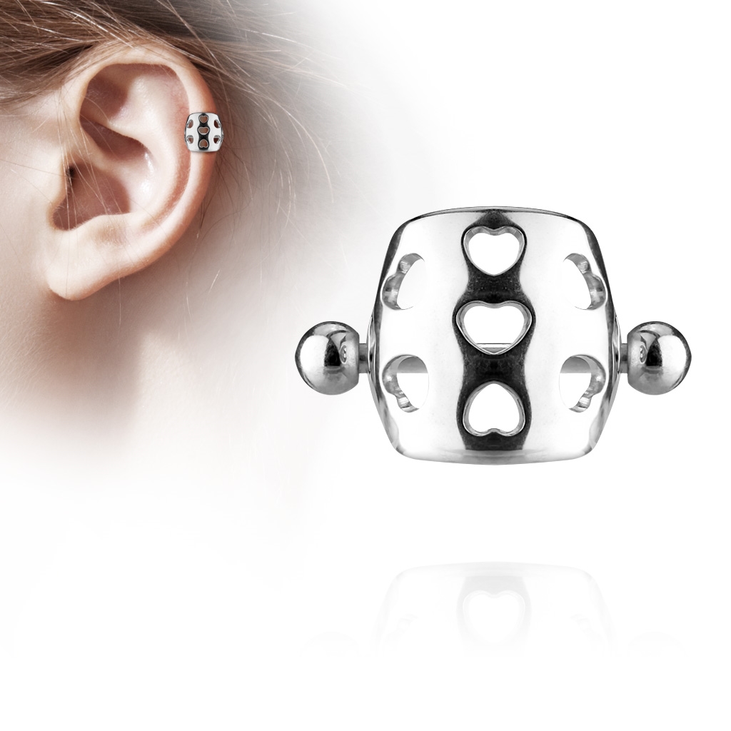 Cartilage piercing do ucha so štítom