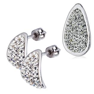 Šperky4U Stříbrná souprava náušnice a přívěšek s krystaly Crystals from Swarovski® - ZB55093-C