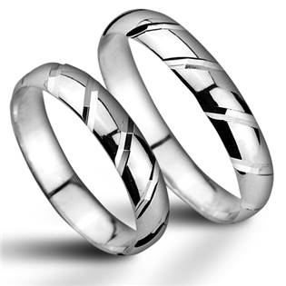 Stříbrný snubní prsten ZB52700