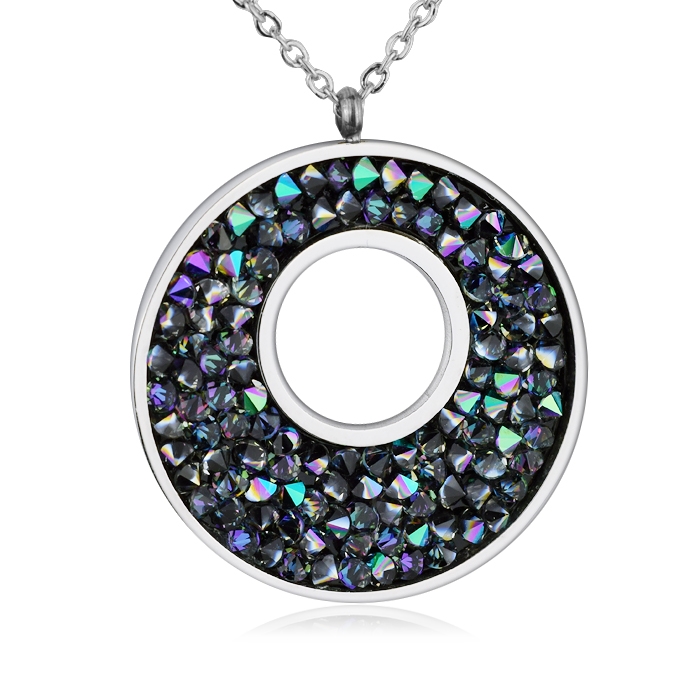 Ocelový náhrdelník s krystaly Crystals from Swarovski®, PARADISE SHINE LV5001-PAR