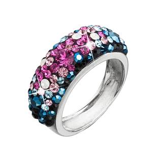 EVOLUTION GROUP CZ Stříbrný prsten s krystaly Crystals from Swarovski®, Galaxy - velikost 52 - 35031.4 vel. 52