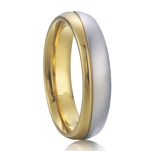Pánsky oceľový prsteň, šírka 5,5 mm, veľ. 62