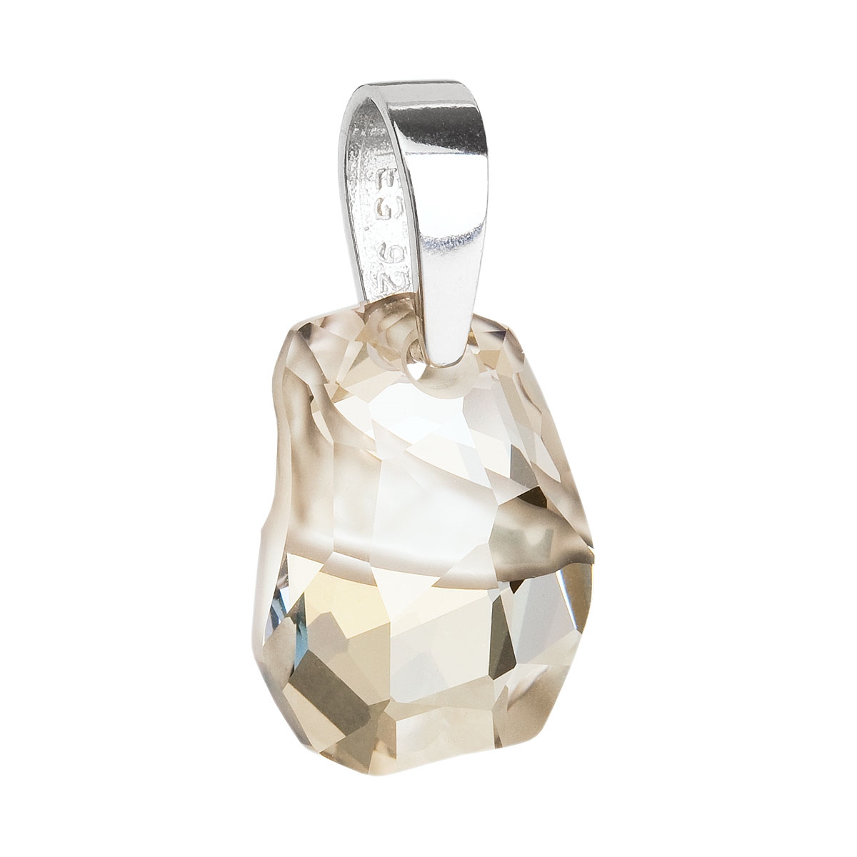 Strieborný prívesok s kameňom Crystals from Swarovski ® Grey