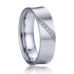 AN1032 Dámský stříbrný snubní prsten se zirkony