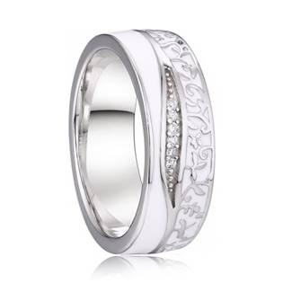 AN1039 Dámský stříbrný snubní prsten