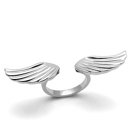 Oceľový prsteň anjelské krídla