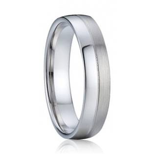 AN1030 Pánský stříbrný snubní prsten
