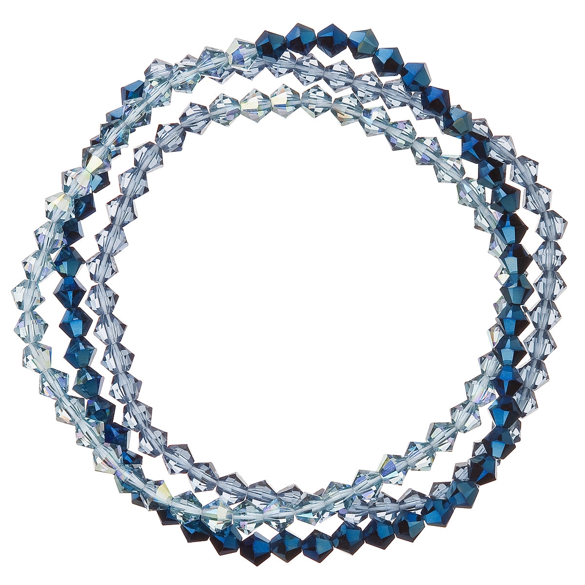 Náramok s korálkami Crystals from Swarovski ® Denim Blue
