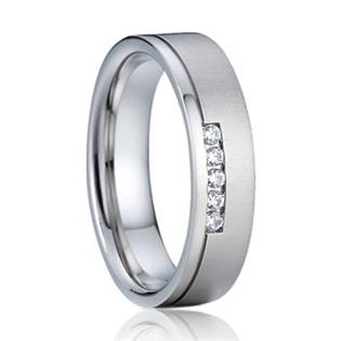 AN1040-D Dámský stříbrný snubní prsten se zirkony 5 mm