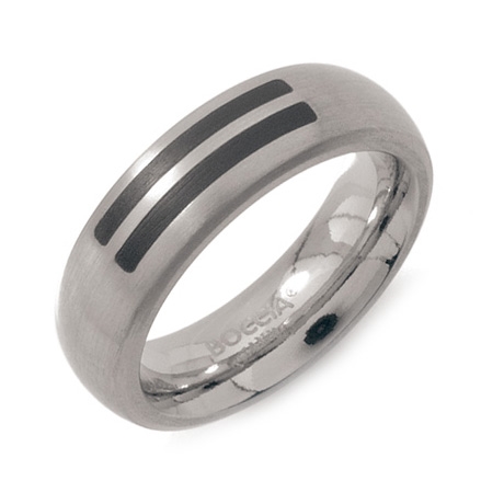 Dámsky titánový snubný prsteň BOCCIA® so smaltom 0102-12
