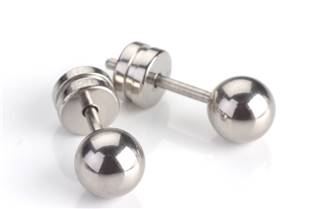BOCCIA® Titanové náušnice kuličky 5mm 0504-01 - 0504-01