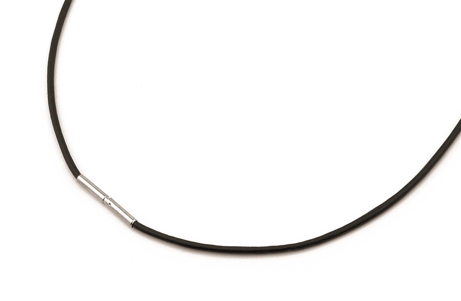Čierna kožená šnúrka na krk BOCCIA® 0805-0240, dĺžka 40 cm