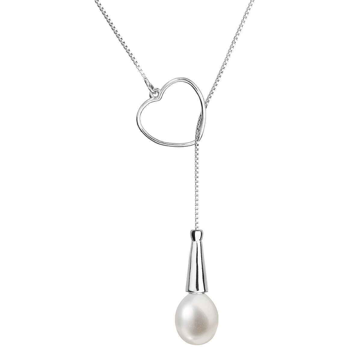 Perlový náhrdelník zdobený pravou perlou EG4218