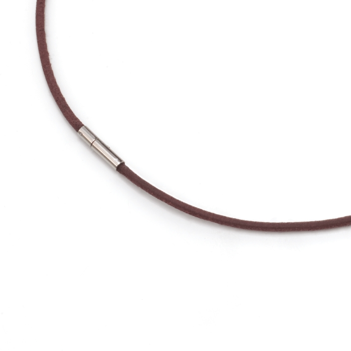 Hnedá spletená šnúrka na krk BOCCIA® 0834-0142, dĺžka 42 cm