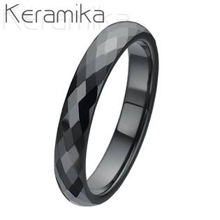 Keramický snubní prsten šíře 4mm KM1002