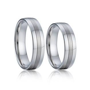 Stříbrný snubní prsten šíře 6 mm AN1041