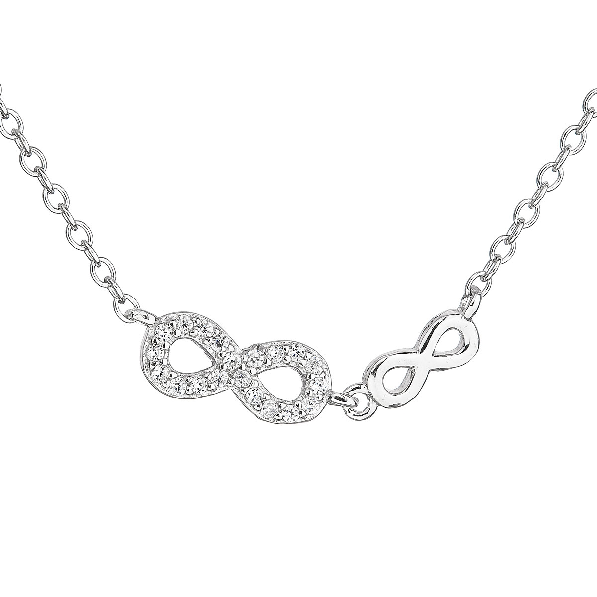 Stříbrný náhrdelník INFINITY - nekonečno EG4051
