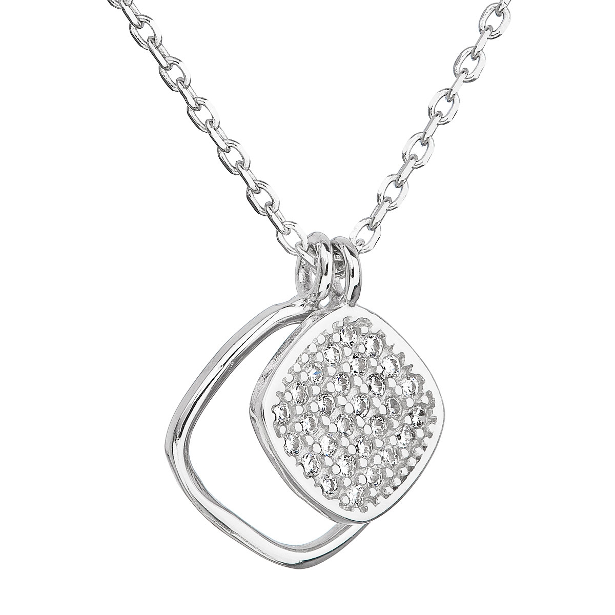Stříbrný náhrdelník s přívěsky EG4072