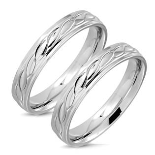 OPR0103 Ocelový snubní prsten