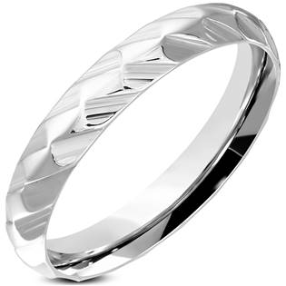 Ocelový prsten šíře 4 mm OPR1814-4