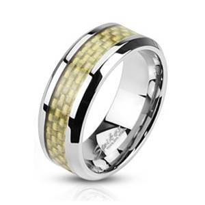 Šperky4U Pánský ocelový prsten šíře 8 mm, vel. 65 - velikost 65 - OPR1445-65