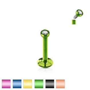 Šperky4U Piercing do brady - eloxovaná ocel - LB1024-1208G