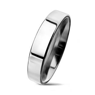NSS3004 Snubní prsten ocel, šíře 4 mm