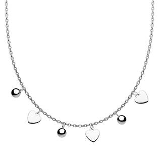 OPD0190-ST Ocelový náhrdelník s přívěsky