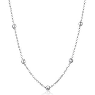 NB-2095 Stříbrný náhrdelník s drobnými kuličkami