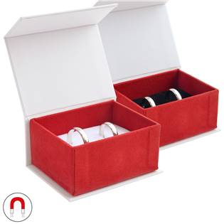 Šperky4U Dárková krabička na snubní prsteny, magnetické zavírání - KR0332-R