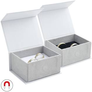 Šperky4U Dárková krabička na snubní prsteny, magnetické zavírání - KR0333-GR
