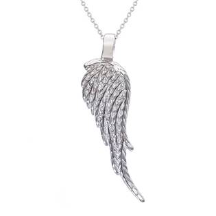 AL1008 Stříbrný náhrdelník - andělské křídlo