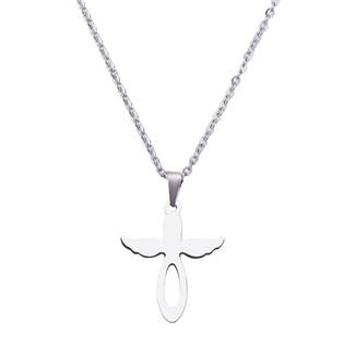 OPD0232-ST Ocelový náhrdelník andělíček
