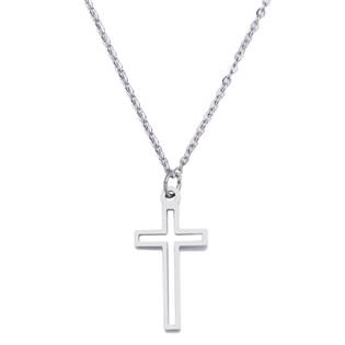OPD0233-ST Ocelový náhrdelník křížek