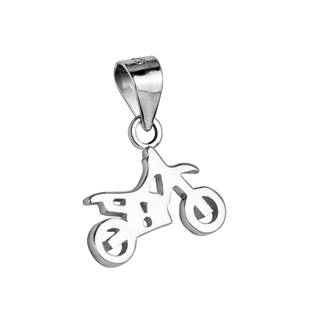 NUBIS® Stříbrný přívěšek motorka - NB-4008