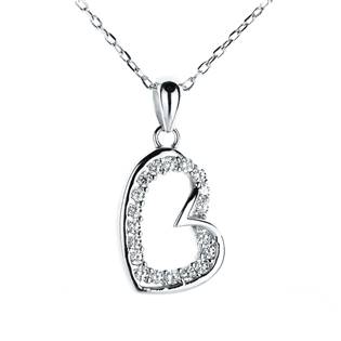 NB-2061 Stříbrný náhrdelník srdce