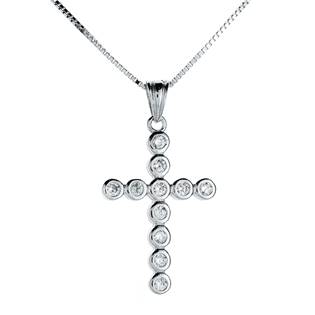 NB-2067 Stříbrný náhrdelník kříž