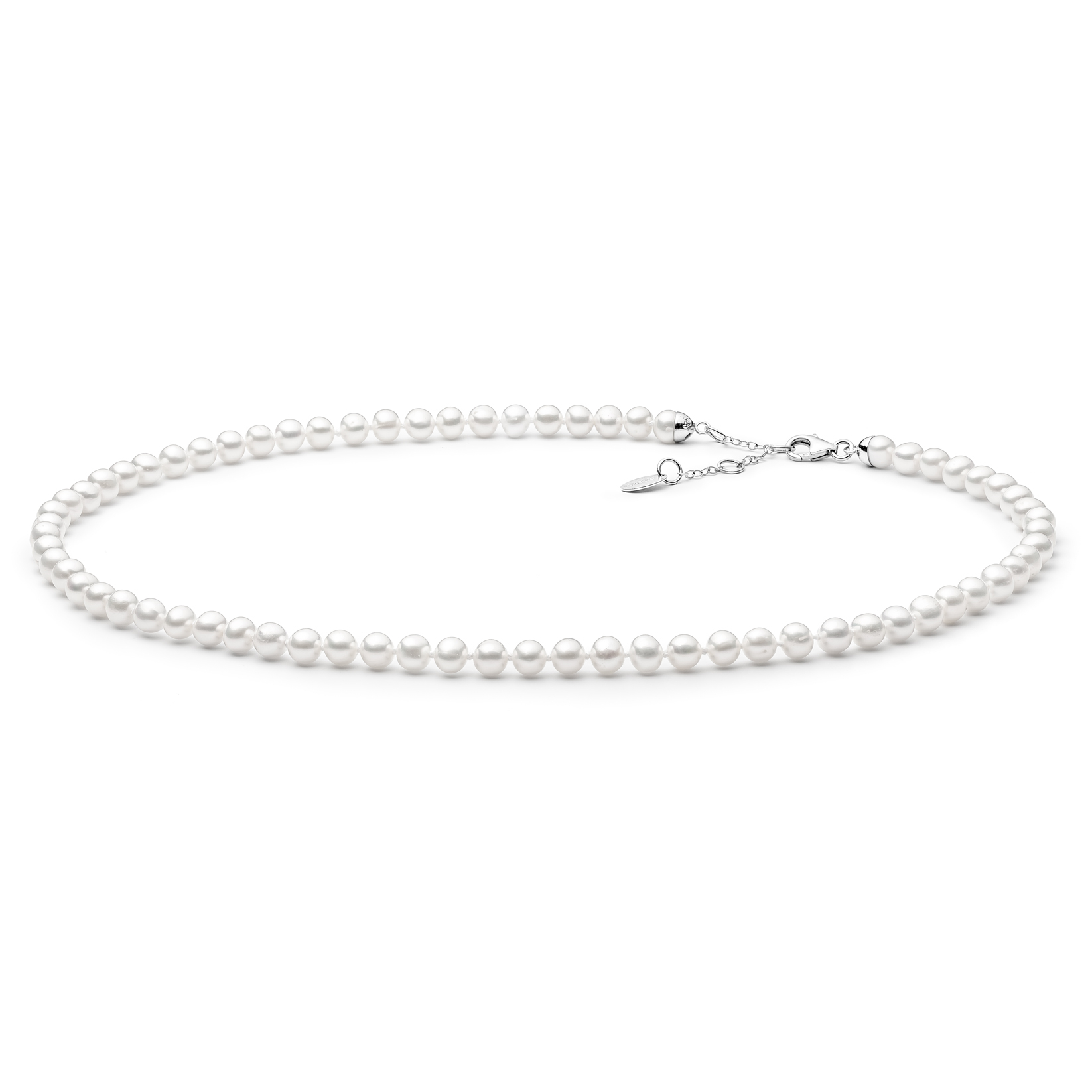 Perlový náhrdelník z pravých říčních perel GA3024-WH