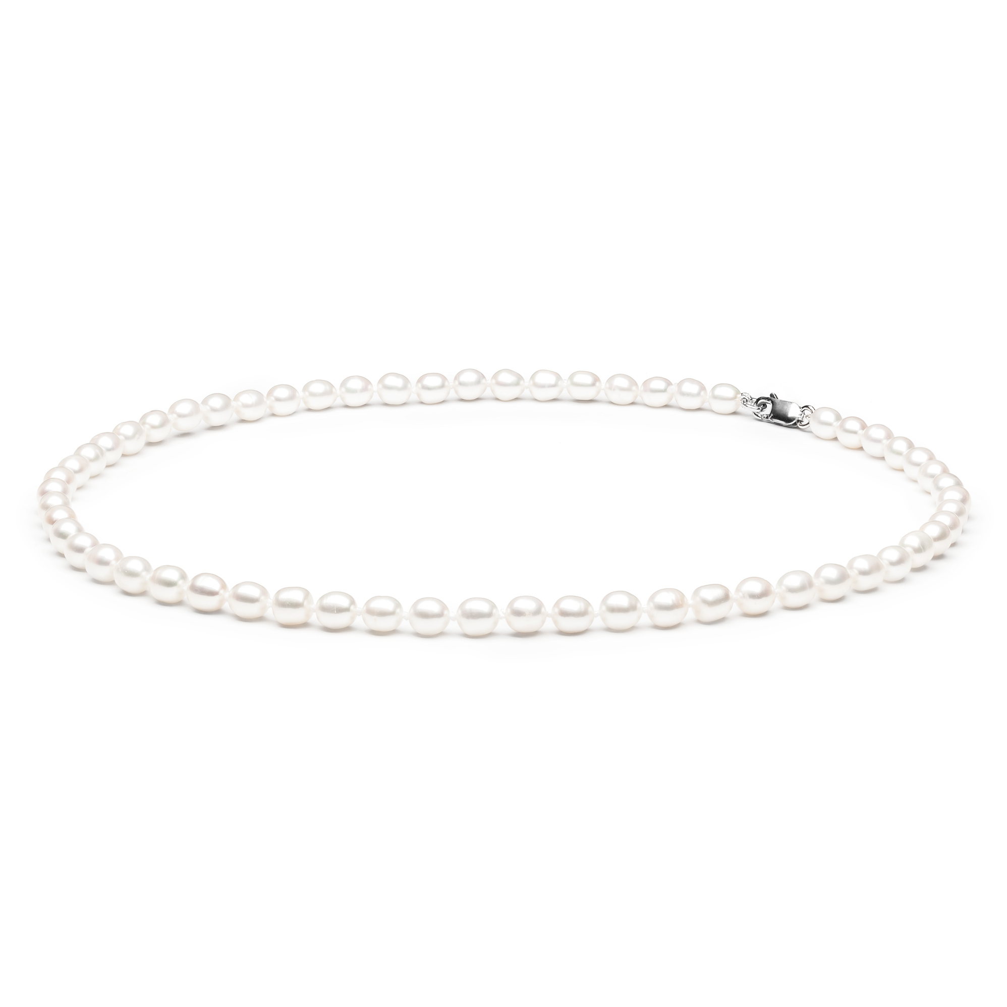 Perlový náhrdelník z pravých říčních perel GA3018-WH