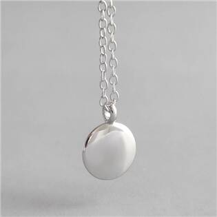 NB-2171 Stříbrný náhrdelník s kulatým přívěškem